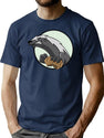 Honey Badger T-Shirt for Men & Women, T-Shirts Graphic Tee - Navy
