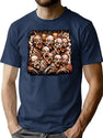 Horde Of The Undead Zombie Apocalypse Art T-Shirt for Men & Women, T-Shirts Graphic Tee - Navy