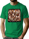 Horde Of The Undead Zombie Apocalypse Art T-Shirt for Men & Women, T-Shirts Graphic Tee - Green