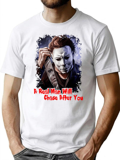Horror Characters Tee Horror Friend Shirt Halloween Movie Shirt Horror Killer Halloween Tee Michael Myers Shirt Serial Killer Shirt T-Shirt for Men & Women, T-Shirts Graphic Tee - Black