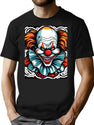 Horror Clown T-Shirt for Men & Women, T-Shirts Graphic Tee - Black