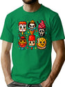 Horror Movie Popsicles Spooky Summer Treats T-Shirt for Men & Women, T-Shirts Graphic Tee - Green