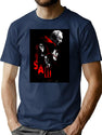Horror Saw T-Shirt for Men & Women, T-Shirts Graphic Tee - Navy