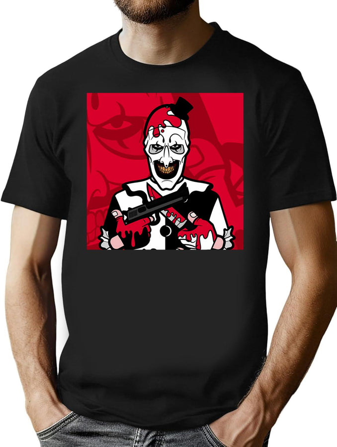 Horror Terrrifier 2 T-Shirt for Men & Women, T-Shirts Graphic Tee - Black