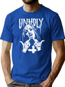 Horror Unholy Nun Tank Top T-Shirt for Men & Women, T-Shirts Graphic Tee - Blue