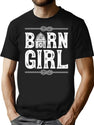 Horse Barn Girl T Shirt I Love My Horses Racing Riding Gifts T-Shirt for Men & Women, T-Shirts Graphic Tee - Black