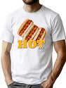 Hot Dog 90S Bootleg Design Bootleg Graphic T-Shirt - White