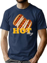 Hot Dog 90S Bootleg Design Bootleg Graphic T-Shirt - Navy