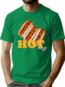 Hot Dog 90S Bootleg Design Bootleg Graphic T-Shirt - Green