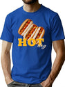Hot Dog 90S Bootleg Design Bootleg Graphic T-Shirt - Blue