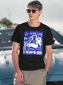 Hot Fuzz Swan Black T-Shirt - Navy