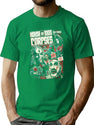 House of 1000 Corpses Fried Chicken and Gasoline T-Shirt for Men & Women, T-Shirts Graphic Tee - Green