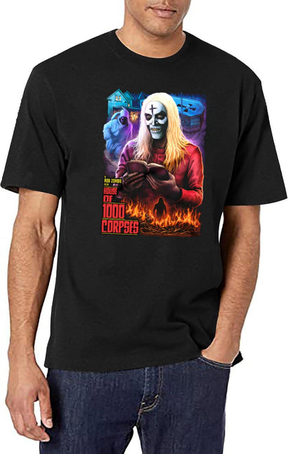 House of 1000 Corpses No Funny Books Black T-Shirt - Black