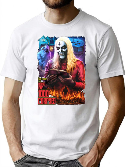 House of 1000 Corpses No Funny Books Premium Heavyweight Cotton T-Shirt - Black