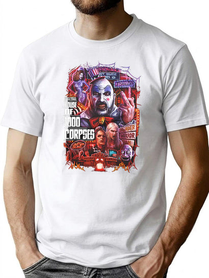 House of 1000 Corpses Theres No Turning Back T-Shirt for Men & Women, T-Shirts Graphic Tee - Black