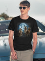 Howling At The Moon Shirt - Funny Raccoon Shirt - Raccoon T-Shirt for Men & Women, T-Shirts Graphic Tee - Navy