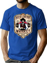 Huckleberry Whiskey Label T-Shirt for Men & Women, T-Shirts Graphic Tee - Blue