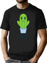 Hugz Cactus T-Shirt for Men & Women, T-Shirts Graphic Tee - Black