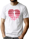 Hula Hoop Vintage Heart Gift For Valentine'S Day T-Shirt for Men & Women, T-Shirts Graphic Tee - White