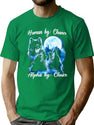 Human By Chance Alpha By Choice  Alpha Wolf Shirt Alpha Male Meme T Shirt Funny For Men And Women Premium Heavyweight Cotton T-Shirt - Green