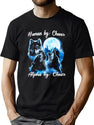 Human By Chance Alpha By Choice T-Shirt Alpha Wolf Shirt Alpha Male Meme T Shirt Funny For Men And Women Black T-Shirt - Green