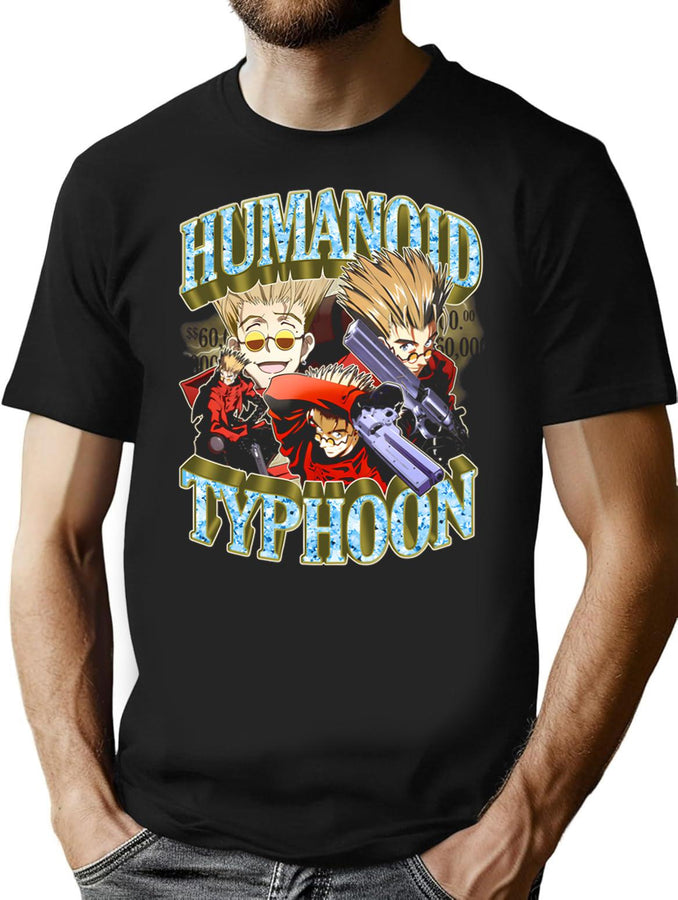 Humanoid Typhoon Bootleg Rap Bootleg Graphic T-Shirt - Black