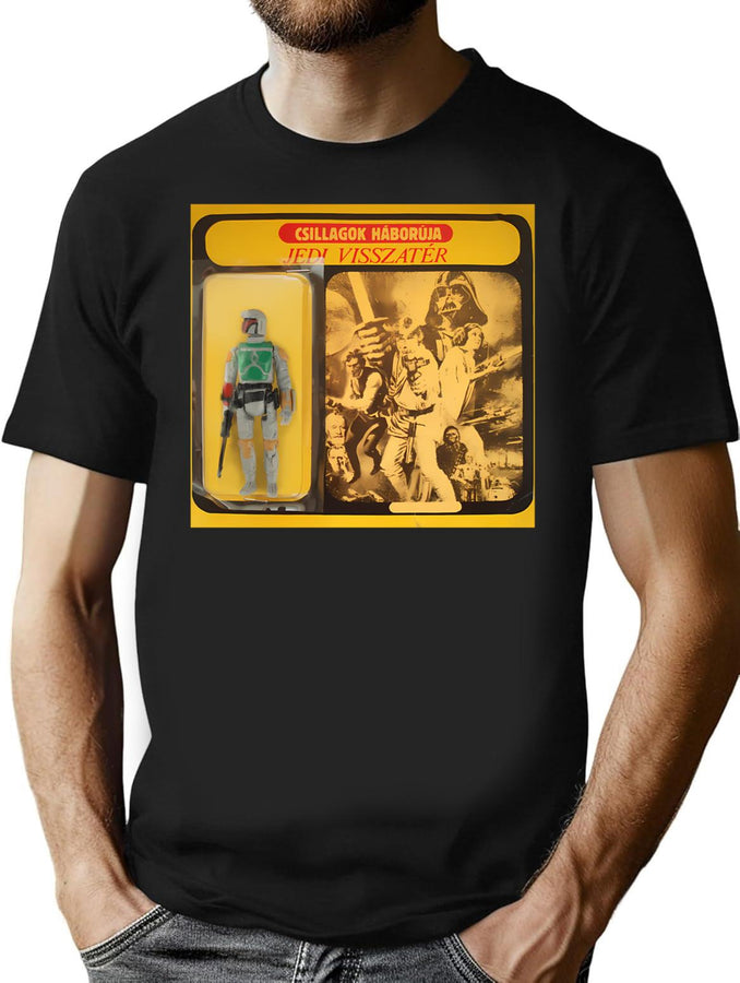 Hungarian Csillagok Haboruja Cardback Bootleg Graphic T-Shirt - Black