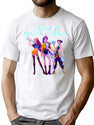 Huntrix Heroic Poses Group - Kpop Demon Hunters T-Shirt for Men & Women, T-Shirts Graphic Tee - White