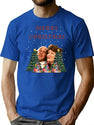 Hyacinth Bucket Christmas Premium Heavyweight Cotton T-Shirt - Blue