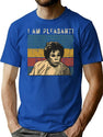 I Am Pleasant Vintage T-Shirt for Men & Women, T-Shirts Graphic Tee - Blue