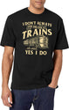 I Don'T Always Stop And Look At Trains Trainspotter Railroad T-Shirt for Men & Women, T-Shirts Graphic Tee - White