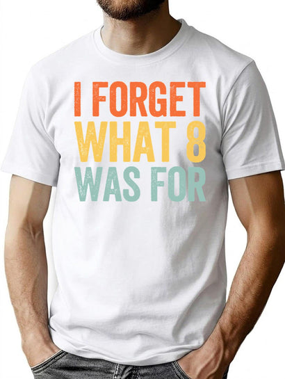 I Forget What 8 was for Premium Heavyweight Cotton T-Shirt - Black