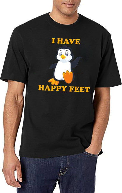 I Have Happy Feet Black T-Shirt - Black