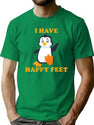 I Have Happy Feet Premium Heavyweight Cotton T-Shirt - Green