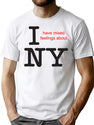 I Have Mixed Feelings About Ny Bootleg Graphic T-Shirt - White