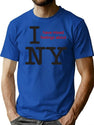 I Have Mixed Feelings About Ny Bootleg Graphic T-Shirt - Blue