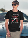 I Have The Power Of God And Anime On My Side Meme Vintage Retro Art T-Shirt for Men & Women, T-Shirts Graphic Tee - Navy