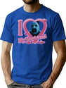I Heart Art T-Shirt for Men & Women, T-Shirts Graphic Tee - Blue