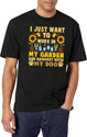 I Just Want To Work In My Garden And Hangout With My Dog T-Shirt for Men & Women, T-Shirts Graphic Tee - White