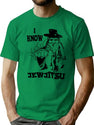 I Know Jew Jitsu Funny Gift Jews Rabbi Premium Heavyweight Cotton T-Shirt - Green