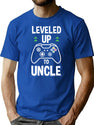 I Leveled Up To Uncle Soon To Be Uncle Video Games T-Shirt for Men & Women, T-Shirts Graphic Tee - Blue