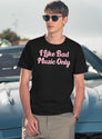 I Like Bad Music Only T-Shirt for Men & Women, T-Shirts Graphic Tee - Navy
