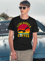 I Like Birds Coffee Funny Retro Vintage Birds Theme Lover T-Shirt for Men & Women, T-Shirts Graphic Tee - Navy