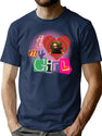 I Love Amanda Saw Design T-Shirt for Men & Women, T-Shirts Graphic Tee - Navy