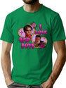 I Love Bad Boys Scream Movie T-Shirt for Men & Women, T-Shirts Graphic Tee - Green