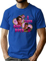 I Love Bad Boys Scream Movie T-Shirt for Men & Women, T-Shirts Graphic Tee - Blue