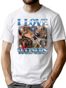 I Love Dachshund 90S Bootleg Style Bootleg Graphic T-Shirt - White