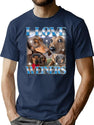 I Love Dachshund 90S Bootleg Style Bootleg Graphic T-Shirt - Navy