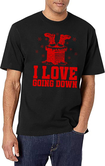 I Love Going Down T-Shirt for Men & Women, T-Shirts Graphic Tee - Black