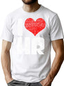 I Love Hr Human Resources Coworker Gift Vintage T-Shirt for Men & Women, T-Shirts Graphic Tee - White